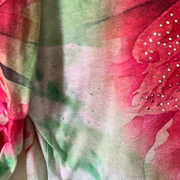 French bazaar floral top large womans - Picture 3 of 4